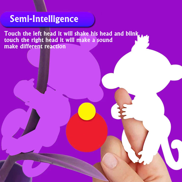 2017 Finger Monkey Interactive Baby Pet Intelligent Toy Smart Electronic Pet Christmas Gift Kid Pet Toys finger baby monkey