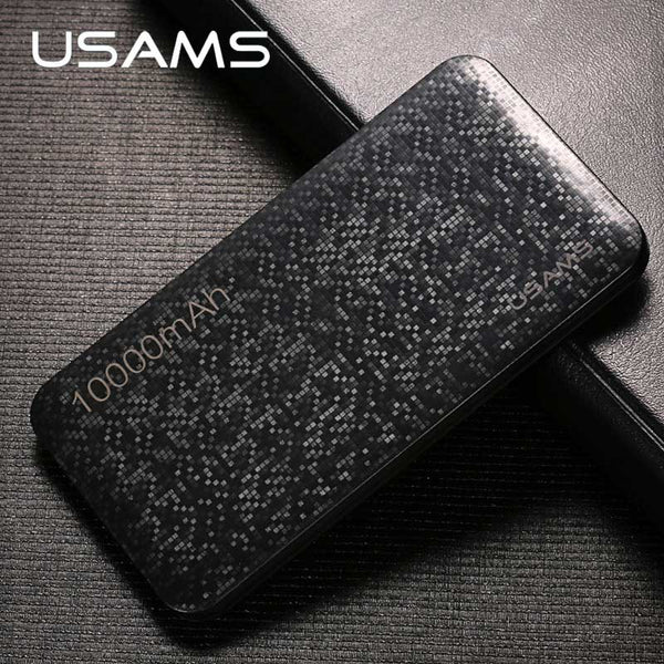 Power bank for xiaomi Mi, USAMS Power Bank Ultra Slim 10000mAh Powerbank for iPhone 4 5 6 7 SE Mobile Phone External Battery