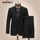 Seven7 Brand Men Suits Chinese Mandarin Collar Male Suit Slim Fit Blazer Wedding Terno Tuxedo 2 Piece (Jacket and Pant) 903C1220