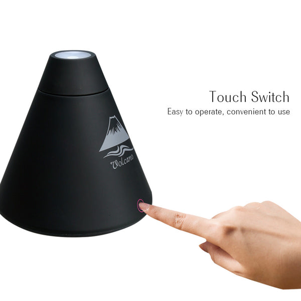 TINTONLIFE Creative Volcano Style USB Ultrasonic Humidifier With Colorful Led Light Essential Oil Aroma Diffuser Auto Off Touch